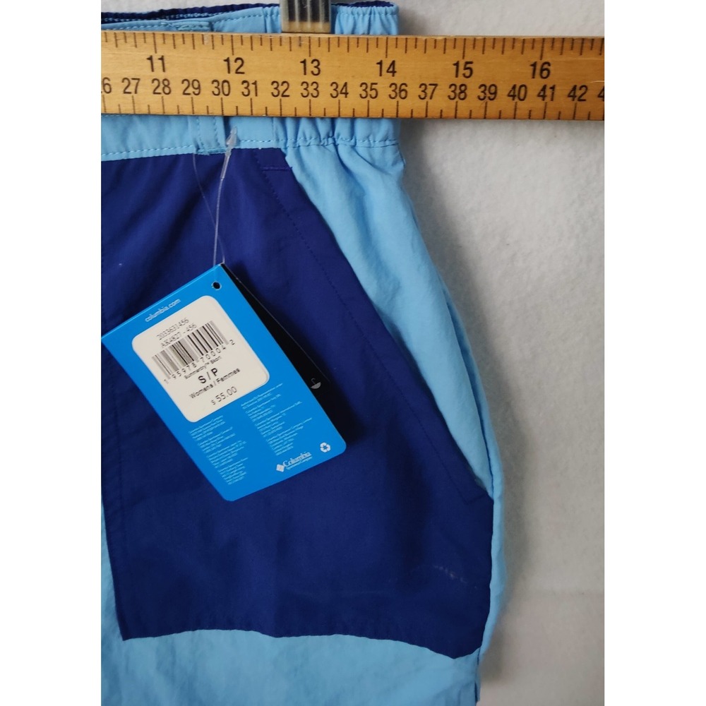 Columbia Women's Summerdry Skort Size S/P Color Dark‎ Blue And Light Blue - Picture 9 of 13